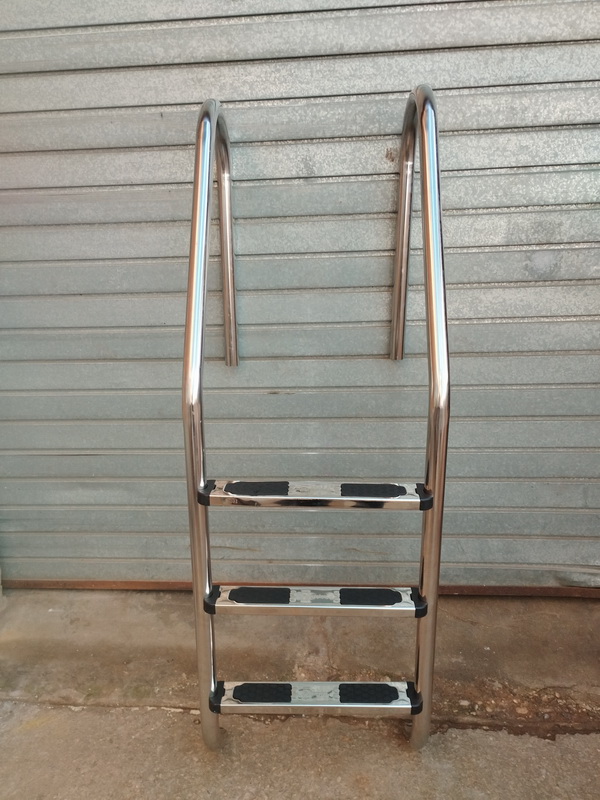escalera piscina deporte inox metal 155x54x65.5 o4.2 3u